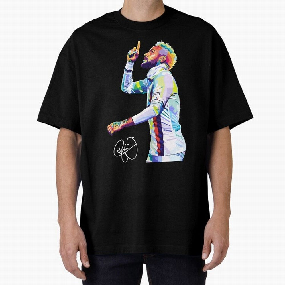 Neymar Jr Football Wpap Pop Art Classic T-Shirt Get Ready for Match Day Hype around FIFA World Cup 2026 Group Stage, Mbappe and Neymar, France and Portugal, Vintage Soccer Flavor, Modern Football Stars, National Flags and Final Night Emotion;