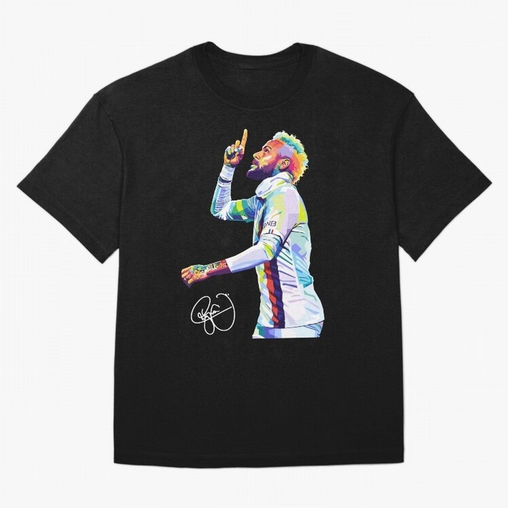 Neymar Jr Football Wpap Pop Art Classic T-Shirt Get Ready for Match Day Hype around FIFA World Cup 2026 Group Stage, Mbappe and Neymar, France and Portugal, Vintage Soccer Flavor, Modern Football Stars, National Flags and Final Night Emotion;
