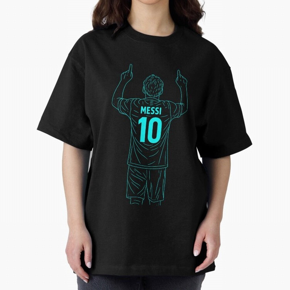 Messi Iconic Celebration Oversized T-Shirt Upgrade FIFA World Cup 2026 USA Canada Mexico Capturing Cristiano Ronaldo, Haaland and CR7, Germany Energy, Classic Soccer Heritage, Championship Pressure, Fan Loyalty and International Pride; Great for