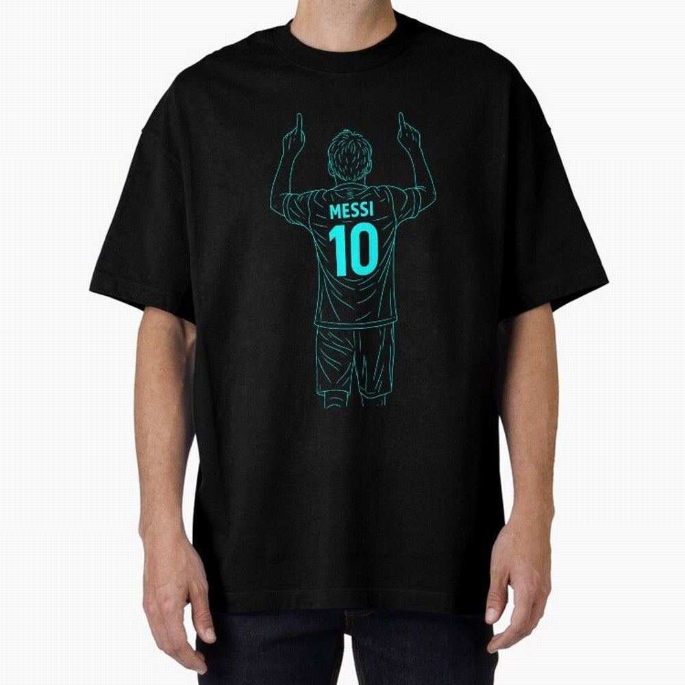 Messi Iconic Celebration Oversized T-Shirt Upgrade FIFA World Cup 2026 USA Canada Mexico Capturing Cristiano Ronaldo, Haaland and CR7, Germany Energy, Classic Soccer Heritage, Championship Pressure, Fan Loyalty and International Pride; Great for