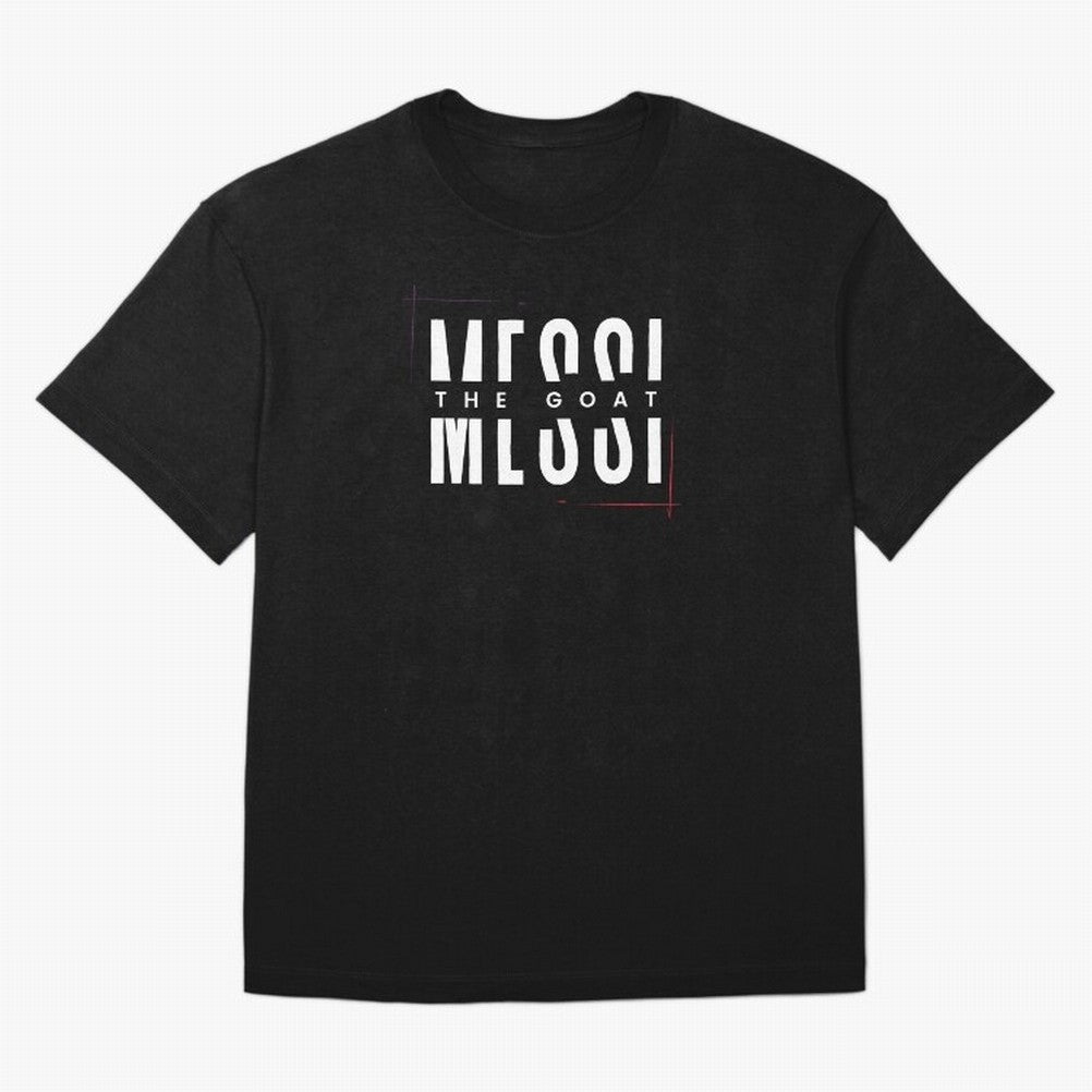 Messi Fan Art - THE GOAT (Black Edition) Classic T-Shirt Join the Global Buzz around the FIFA World Cup 2026 Journey through Haaland Highlights, Brazil, Portugal and Argentina Pride, Vintage Soccer Flavor, Modern Football Stars, National Flags and