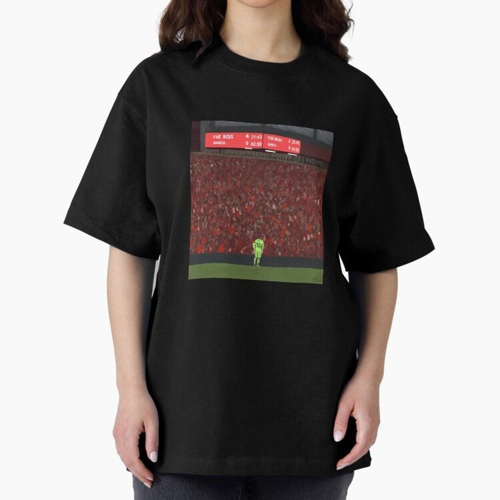 Liverpool 4-0 Barcelona painting Classic T-Shirt Carry FIFA World Cup 2026 Group Stage for Fans of Messi and Cristiano Ronaldo and Germany, Bringing Goal Celebration Energy, Supporter Heritage, Football Icons and Worldwide Tournament Joy; Made for