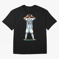 Pixelated Messi Topo Gigio Classic T-Shirt Bring the FIFA World Cup 2026 USA Canada Mexico Journey through Neymar, Haaland and Cristiano Ronaldo Highlights, France and Portugal Pride, Football Festival Excitement, Trophy Ambitions, Country