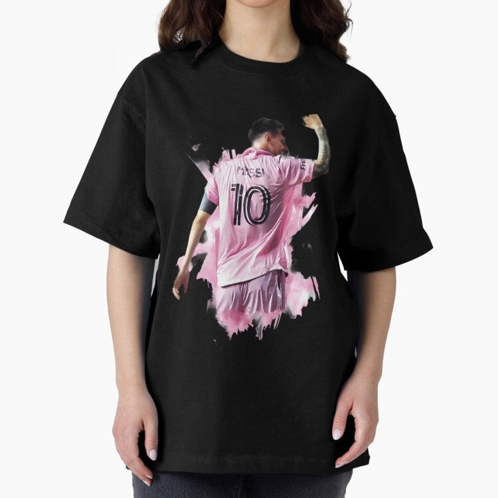 Messi Inter Miami Celebration Art ¨C Football Legend in Pink Jersey Classic T-Shirt Celebrate Every Goal in the FIFA World Cup 2026 Group Stage Journey through Neymar Highlights, Argentina, France and Brazil Pride, Match Day Excitement, Supporter