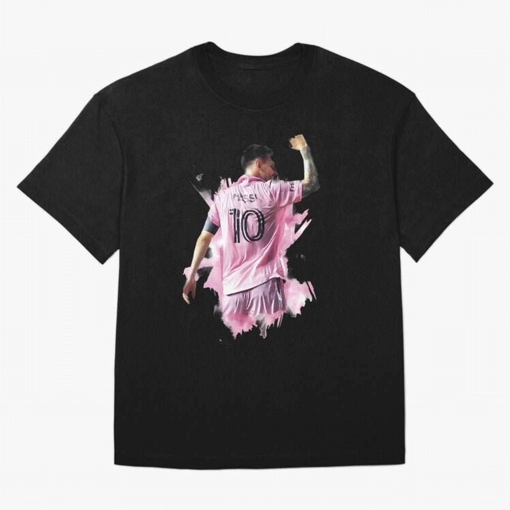 Messi Inter Miami Celebration Art ¨C Football Legend in Pink Jersey Classic T-Shirt Celebrate Every Goal in the FIFA World Cup 2026 Group Stage Journey through Neymar Highlights, Argentina, France and Brazil Pride, Match Day Excitement, Supporter