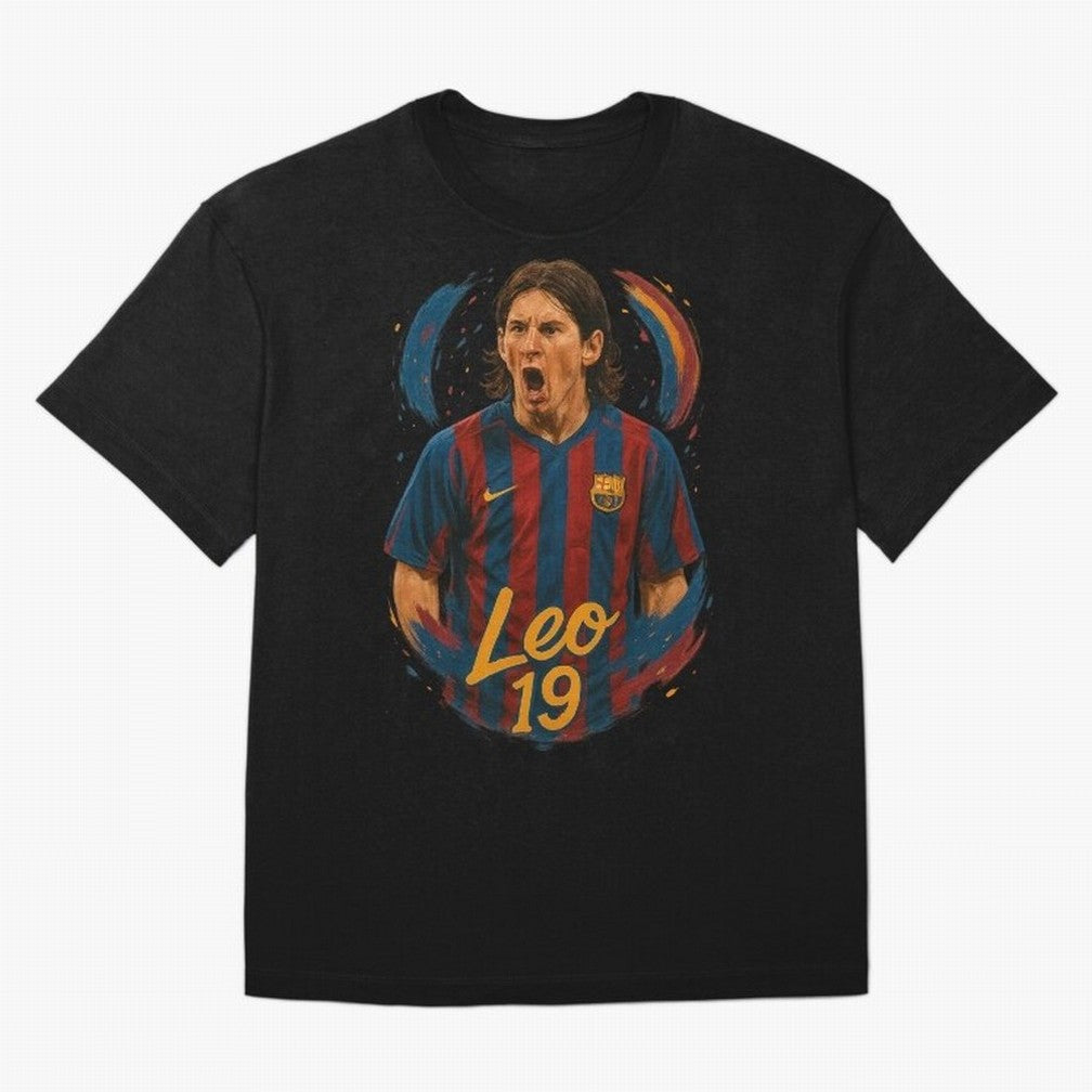 Young Messi Barcelona Art ¨C Rising Legend in Number 19 Tribute	 Classic T-Shirt Bring Global Tournament Vibes to FIFA World Cup 2026 Spirit, Highlighting England, Mbappe, Match Day Excitement, Supporter Culture, Golden Goals and Global Football
