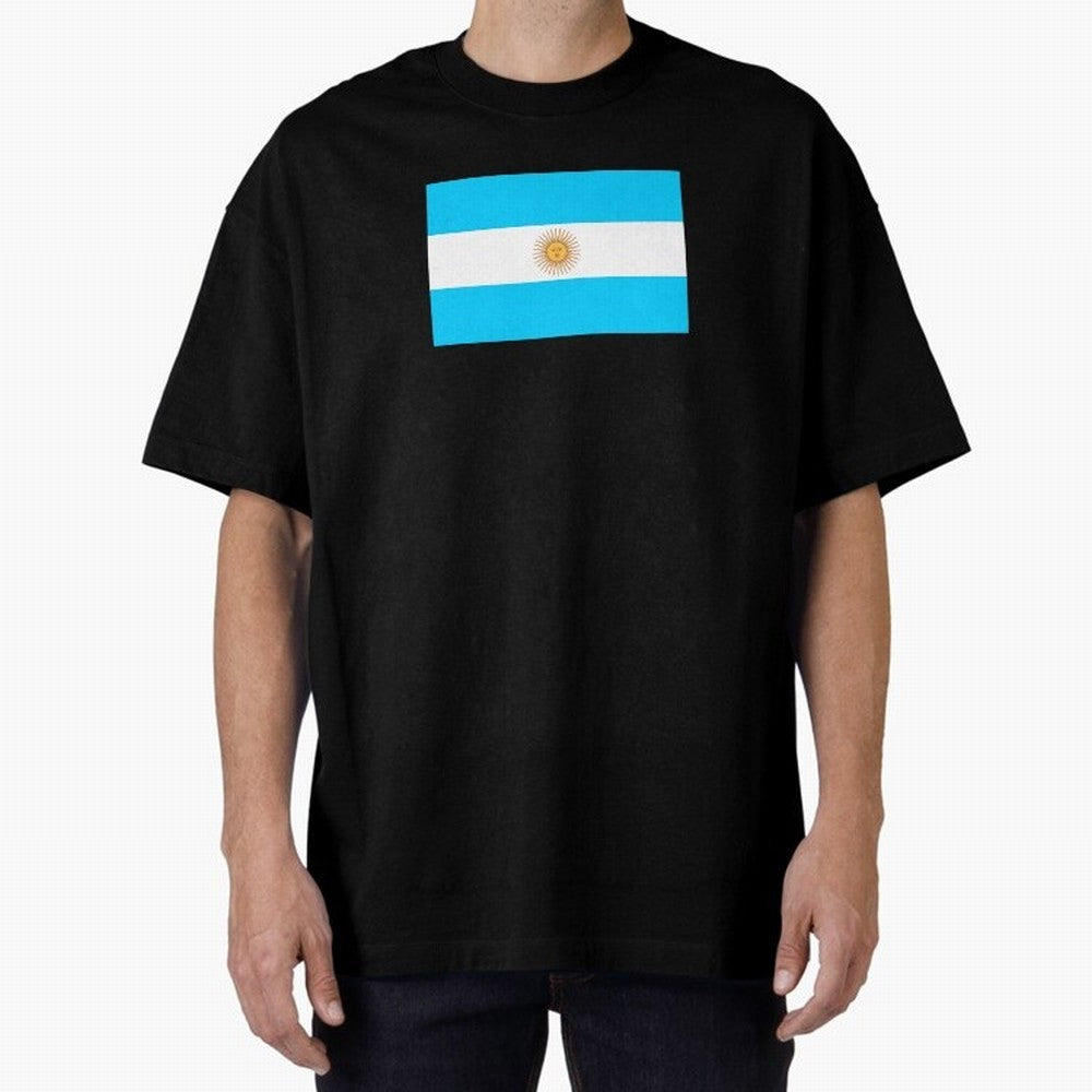 ARGENTINA Oversized T-Shirt Stand with FIFA World Cup 2026 USA Canada Mexico for Fans of Cristiano Ronaldo and Argentina and Brazil, Bringing Stadium Chants, National Pride, Trophy Dreams and Unforgettable Football Memories; Ideal for Football