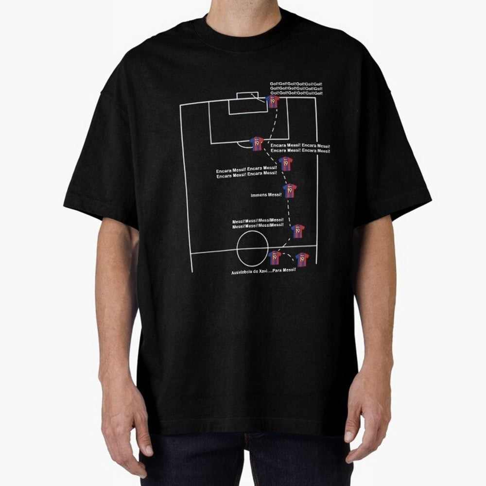 Encara messi gol gol gol Oversized T-Shirt Get Ready for FIFA World Cup 2026 for Fans of Haaland and Mbappe and Argentina and Brazil, Bringing Classic Soccer Heritage, Championship Pressure, Fan Loyalty and International Pride; Ideal for Passionate