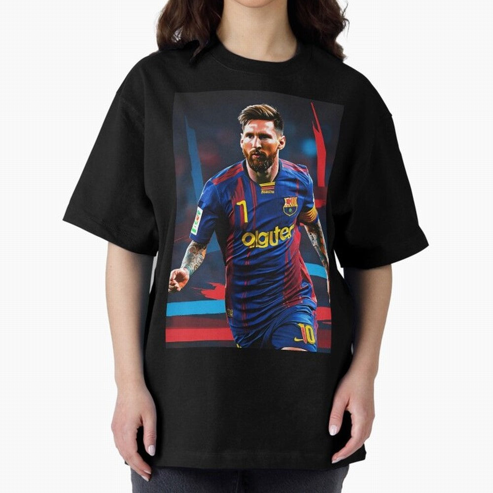 Messi.fcb Oversized T-Shirt Remember FIFA World Cup 2026 Connected to Mbappe and Neymar, England and Germany Energy, Stadium Memories, Football Loyalty, International Chants and Championship Tradition; Perfect for Supporters Who Want Bold Football