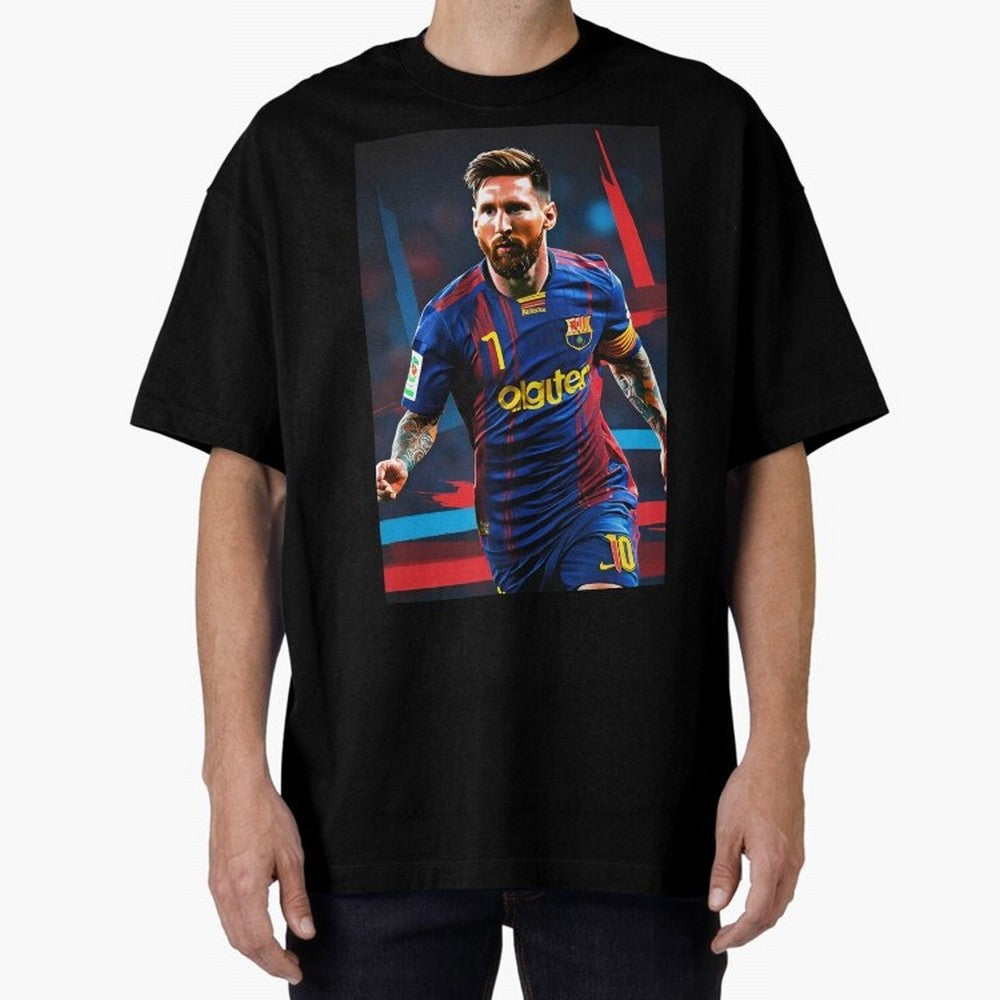 Messi.fcb Oversized T-Shirt Remember FIFA World Cup 2026 Connected to Mbappe and Neymar, England and Germany Energy, Stadium Memories, Football Loyalty, International Chants and Championship Tradition; Perfect for Supporters Who Want Bold Football