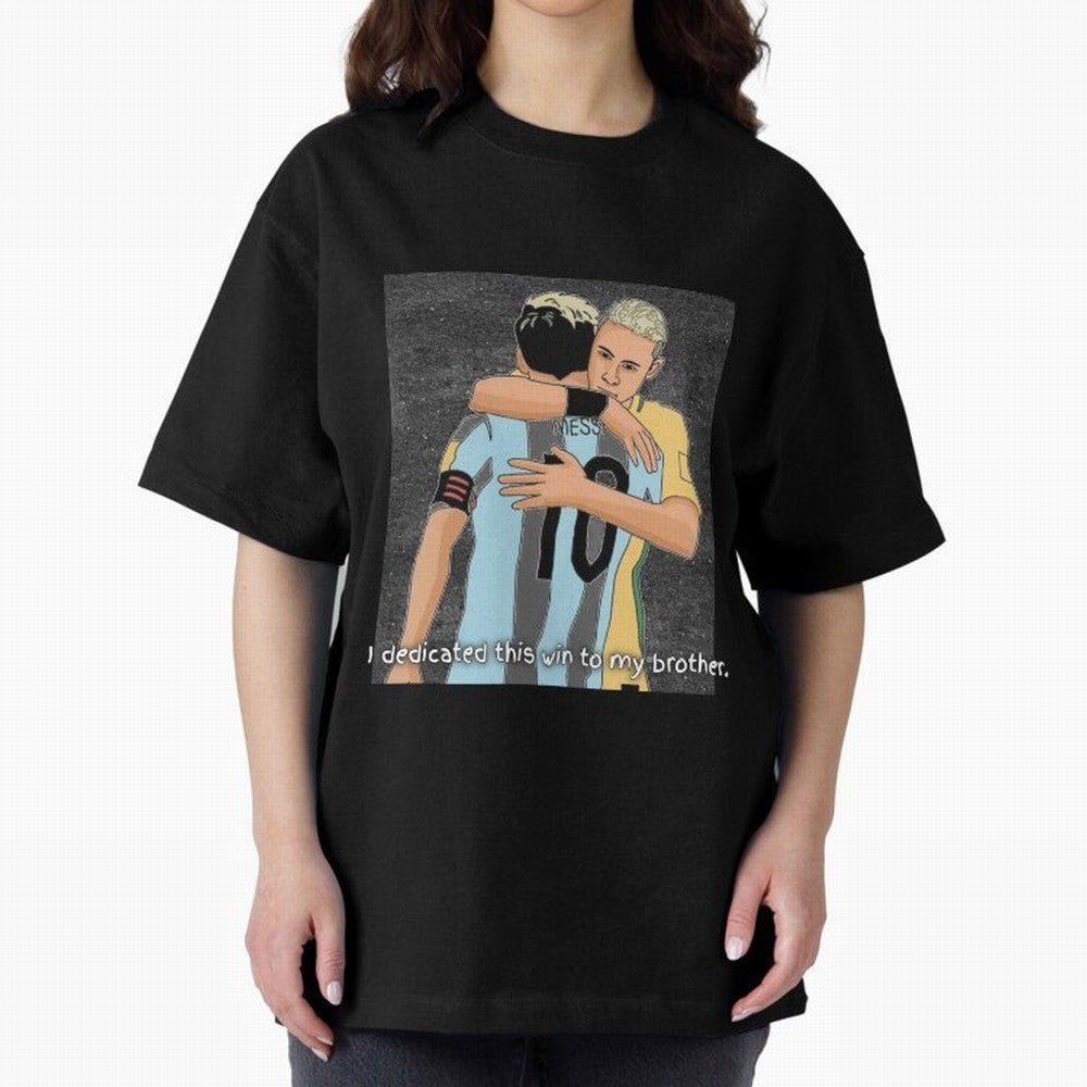 Messi and Neymar Classic T-Shirt Experience Global Football Passion for FIFA World Cup 2026, Centered on Neymar, Haaland and Cristiano Ronaldo, Brazil, Portugal and Argentina, Sports Nostalgia, International Competition, Famous Players and