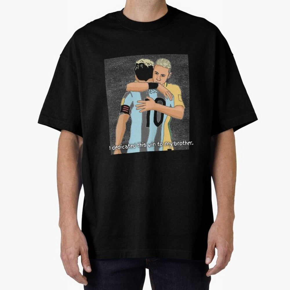 Messi and Neymar Classic T-Shirt Experience Global Football Passion for FIFA World Cup 2026, Centered on Neymar, Haaland and Cristiano Ronaldo, Brazil, Portugal and Argentina, Sports Nostalgia, International Competition, Famous Players and