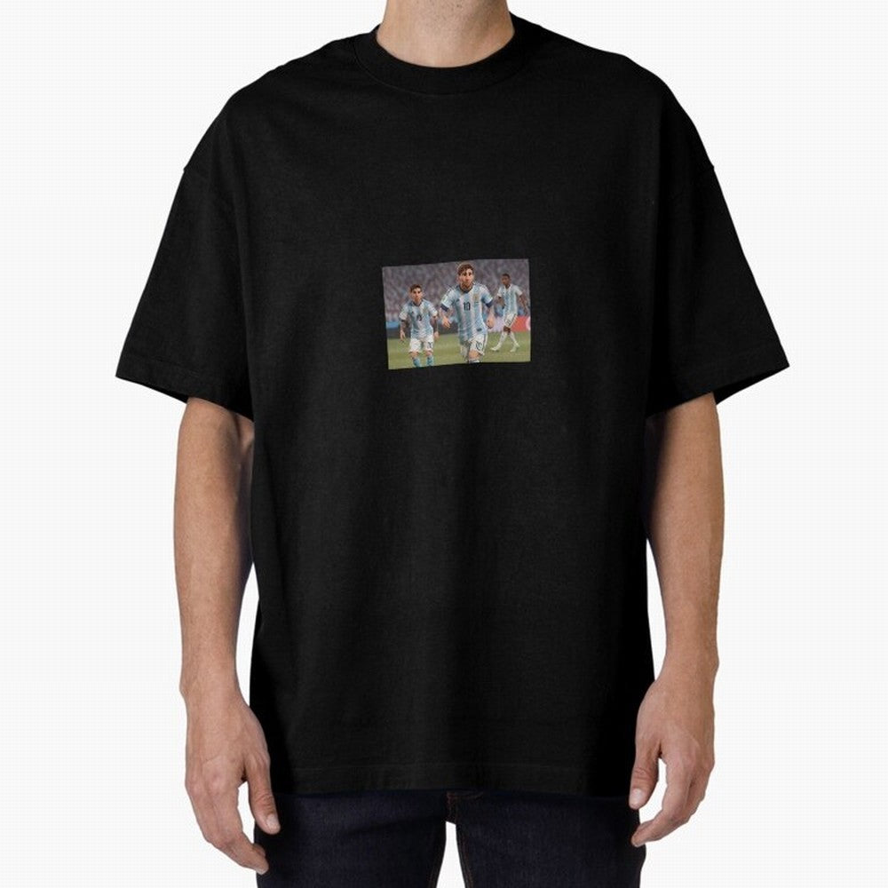 Messi Oversized T-Shirt Represent Fans Who Live for Match Day Hype around FIFA World Cup 2026 Group Stage, Haaland, France, Vintage Soccer Flavor, Modern Football Stars, National Flags and Final Night Emotion; Made for Die Hard Supporters, Soccer
