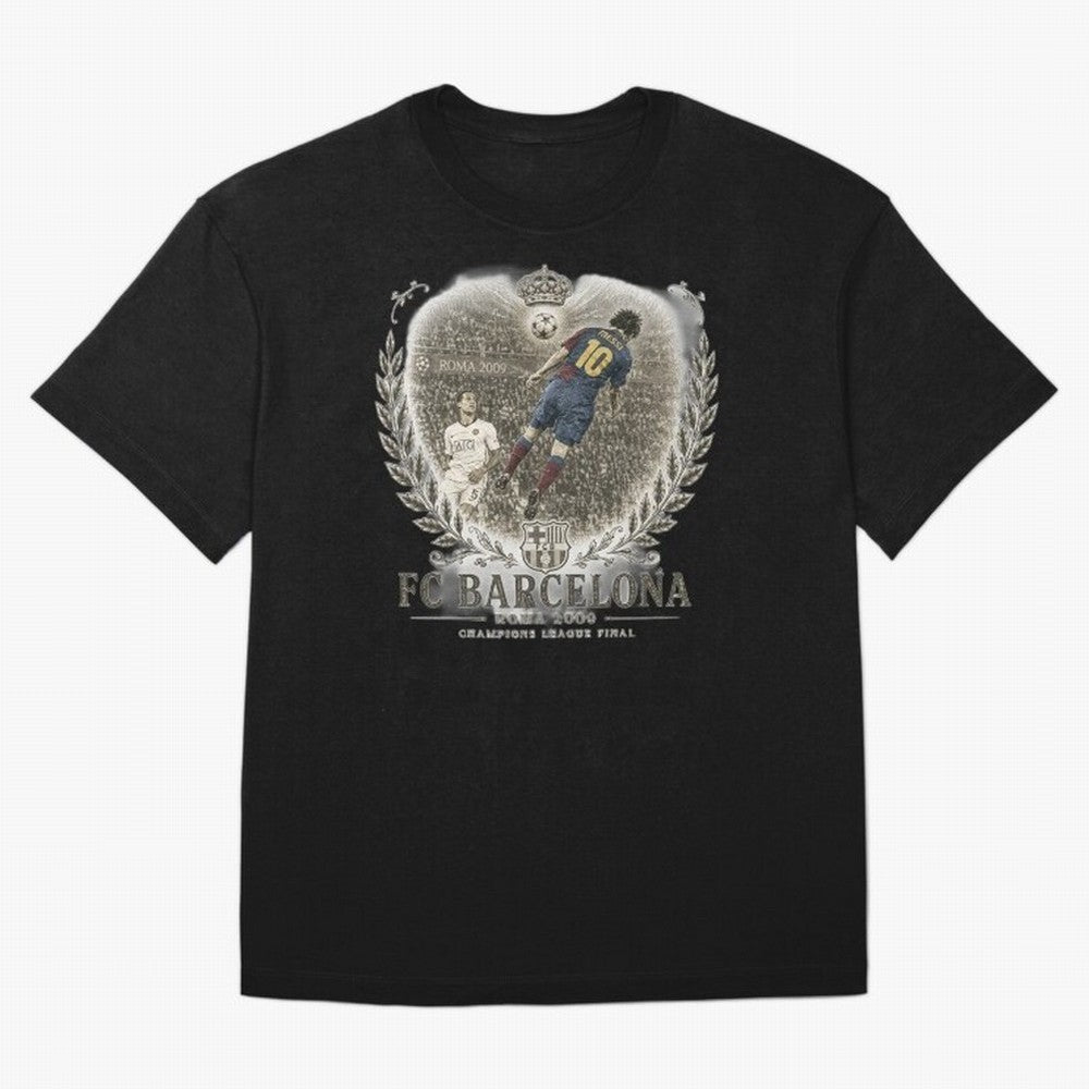 FC Barcelona Rome 2009 Champions League Final Vintage Oversized T-Shirt Celebrate Classic Football Spirit in FIFA World Cup 2026 Group Stage Spirit, Made for Argentina and Brazil, Haaland, Football Passion, Legendary Performances, Festival Vibes
