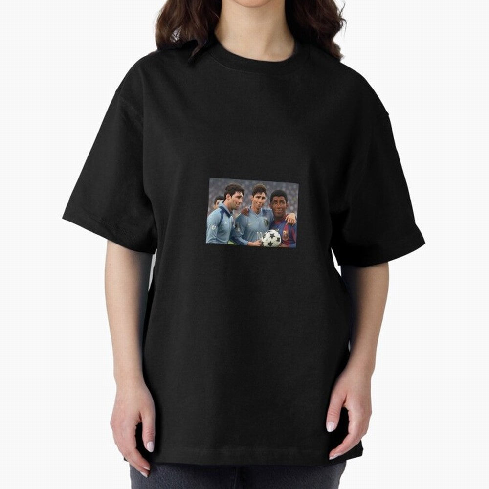 History Oversized T-Shirt Celebrate Football Heritage in FIFA World Cup 2026 USA Canada Mexico Highlighting Neymar, Spain Energy, Classic Soccer Heritage, Championship Pressure, Fan Loyalty and International Pride; Perfect for Supporters Who Want