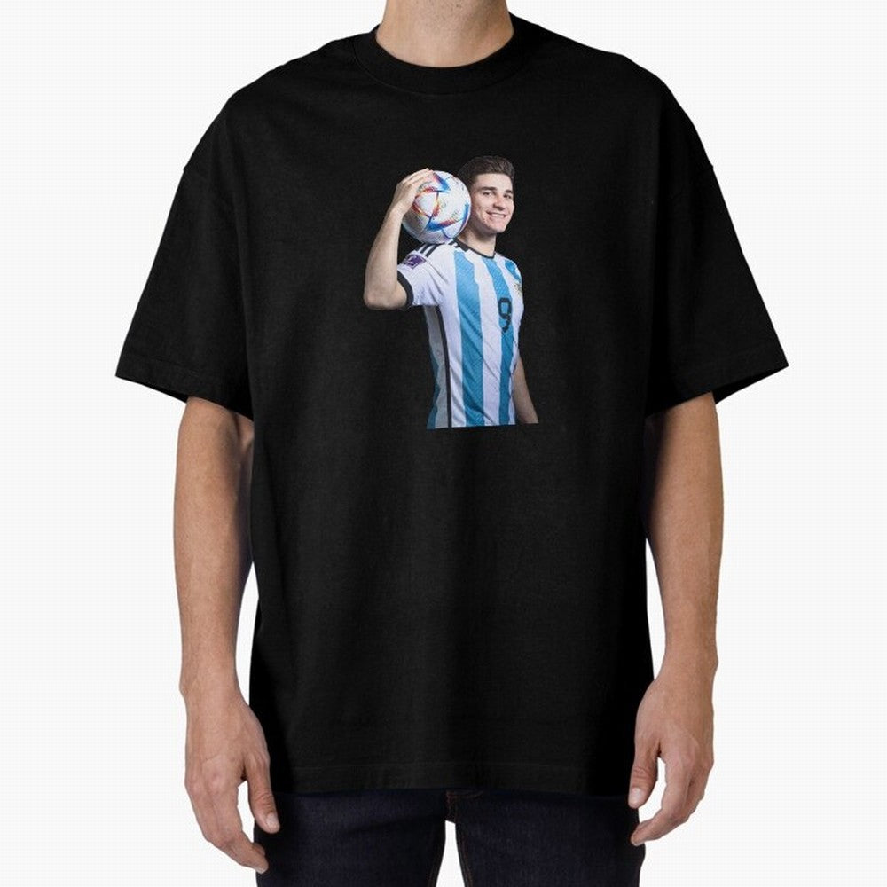 Julian Alvarez Classic T-Shirt Celebrate Football Heritage in the FIFA World Cup 2026 Group Stage Journey through CR7 and Messi Highlights, Argentina and Brazil Pride, Vintage Soccer Flavor, Modern Football Stars, National Flags and Final Night