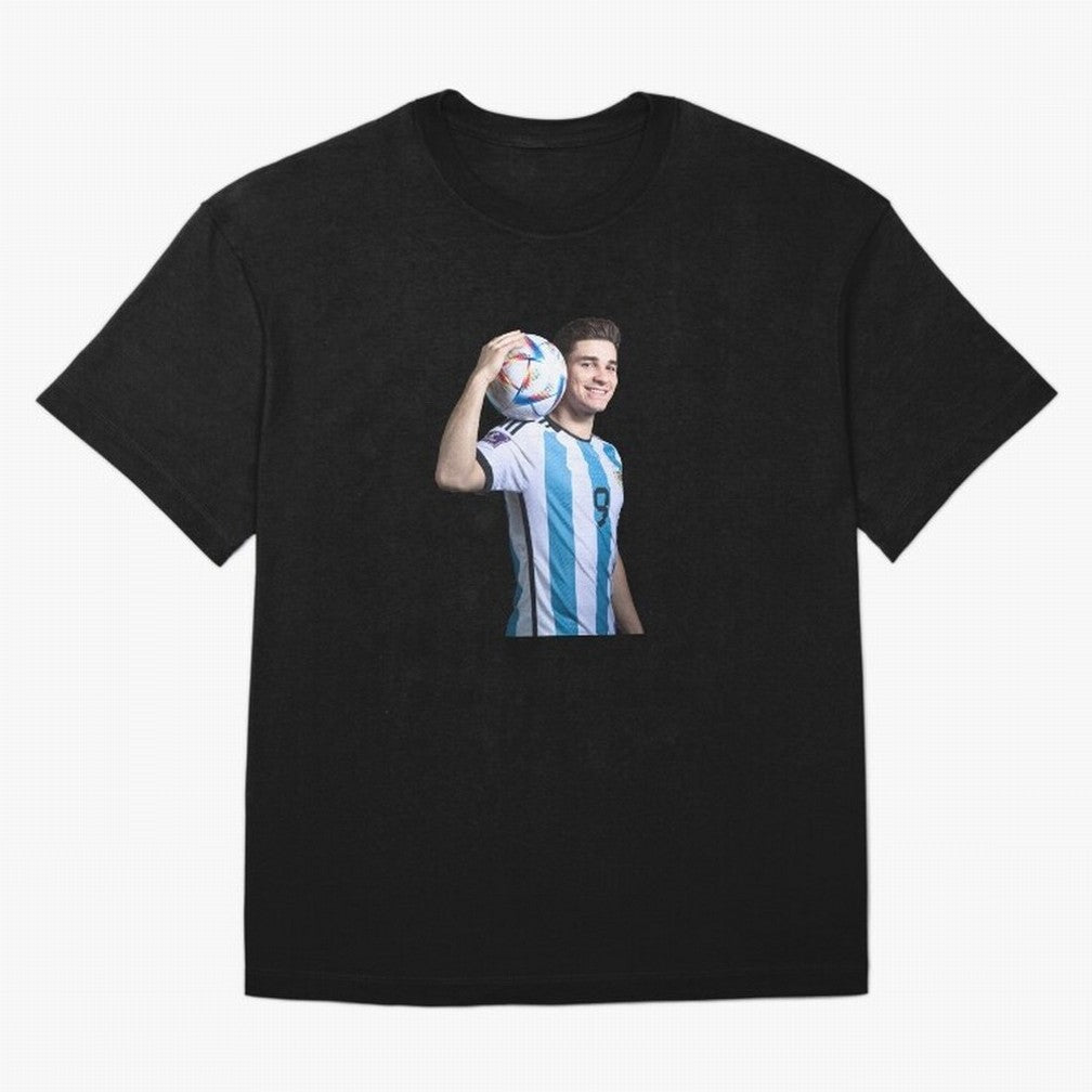Julian Alvarez Classic T-Shirt Celebrate Football Heritage in the FIFA World Cup 2026 Group Stage Journey through CR7 and Messi Highlights, Argentina and Brazil Pride, Vintage Soccer Flavor, Modern Football Stars, National Flags and Final Night