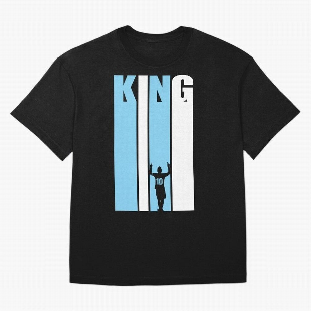 Soccer's King. Classic T-Shirt Represent the Passion of Global Football Passion for FIFA World Cup 2026 Group Stage, Capturing Messi, Portugal, Spain and Germany, Stadium Memories, Football Loyalty, International Chants and Championship Tradition;