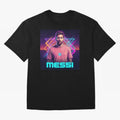 Inter Miami? Football Legend Messi Cyberpunk Retro Futurist Design (Version 5) Classic T-Shirt Represent FIFA World Cup 2026 USA Canada Mexico Spirit, Built around Argentina and Brazil, Haaland and Mbappe, Game Day Rituals, Football Legends,