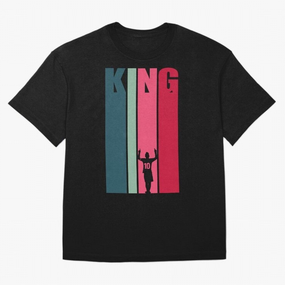 Soccer's King. Oversized T-Shirt Celebrate Every Goal in FIFA World Cup 2026 Group Stage Featuring Neymar, Haaland and Cristiano Ronaldo, Spain and Netherlands Energy, Global Supporter Spirit, Legendary Goals, National Colors and Tournament