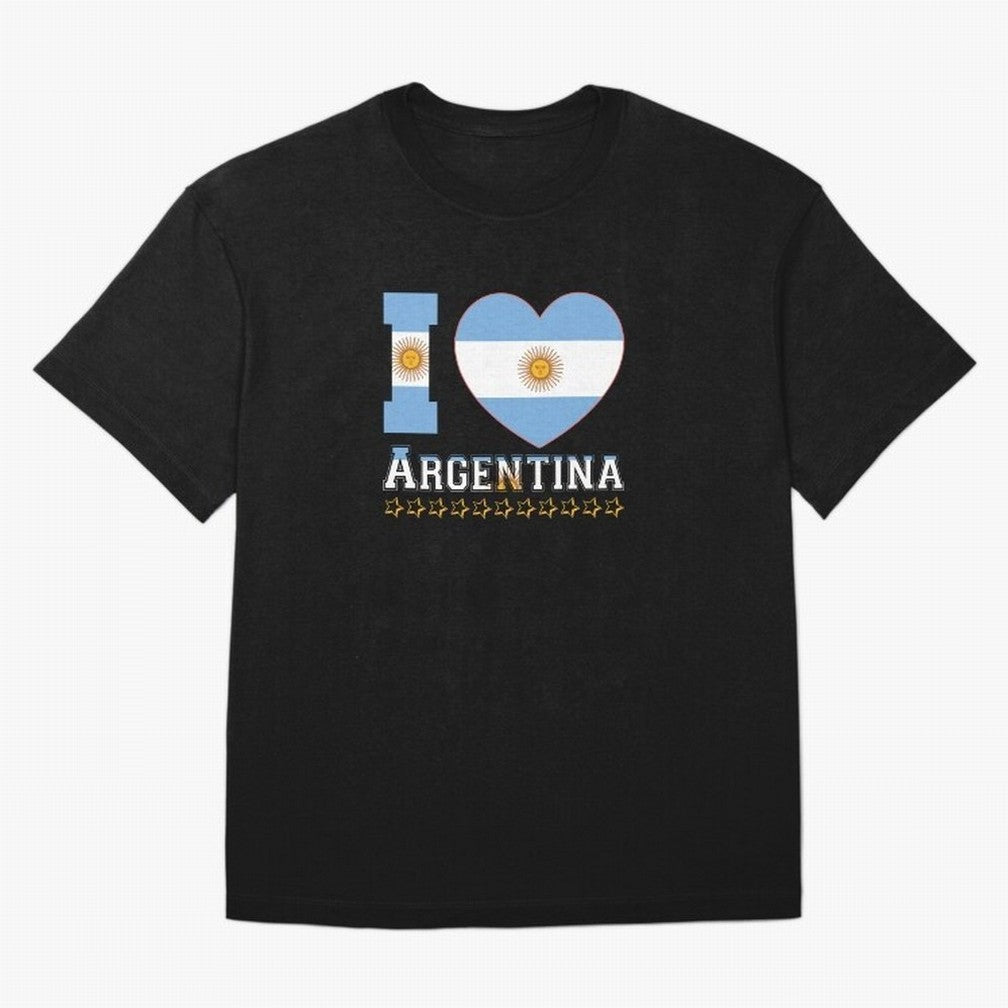 I love Argentina Classic T-Shirt Join Global Football Passion for FIFA World Cup 2026 Group Stage, Built around Mbappe, Argentina and Brazil, Retro Football Energy, Iconic Rivalries, Trophy Chase Drama and Stadium Atmosphere; Ideal for Passionate