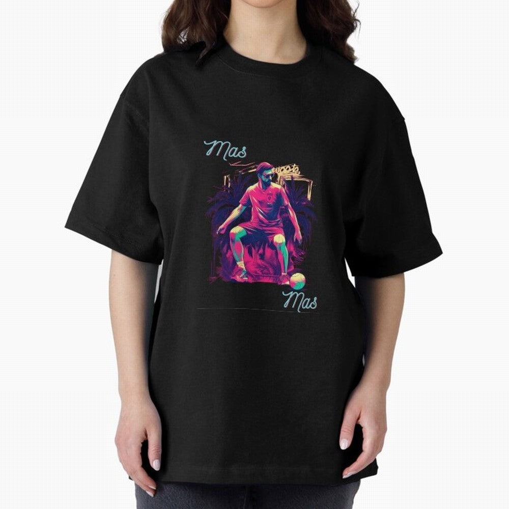 Messi Mas Messi Oversized T-Shirt Follow the Road to the FIFA World Cup 2026 Group Stage Journey through Mbappe Highlights, Argentina and Brazil Pride, Soccer Culture, Superstar Moments, National Team Dreams and Competitive Fire; Perfect for People