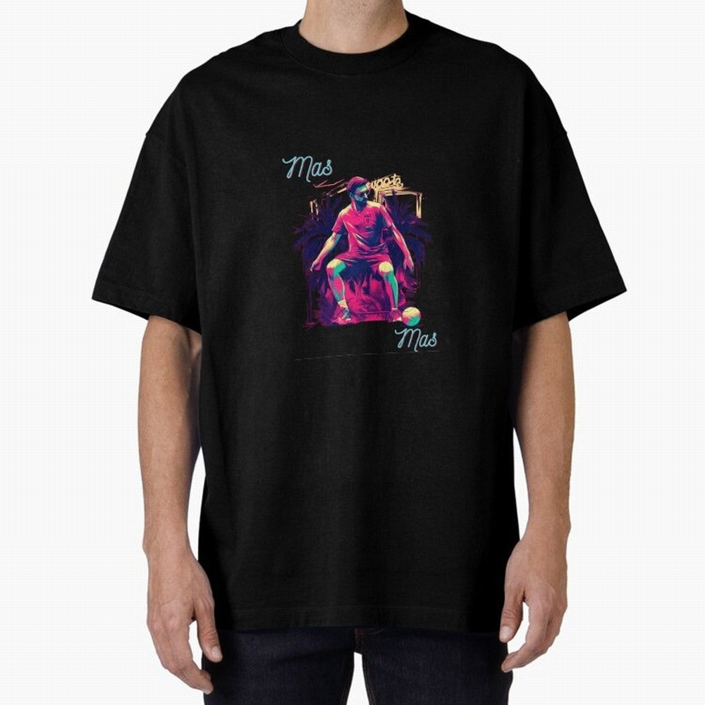 Messi Mas Messi Oversized T-Shirt Follow the Road to the FIFA World Cup 2026 Group Stage Journey through Mbappe Highlights, Argentina and Brazil Pride, Soccer Culture, Superstar Moments, National Team Dreams and Competitive Fire; Perfect for People