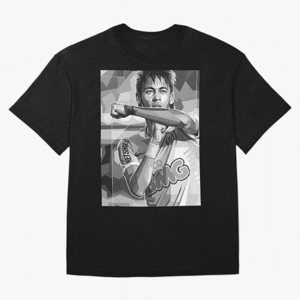 Neymar Grayscale Classic T-Shirt Show Match Day Excitement for the FIFA World Cup 2026 USA Canada Mexico Journey through Haaland and Mbappe Highlights, France Pride, Championship Spirit, Famous Goals, Roaring Crowds and International Football