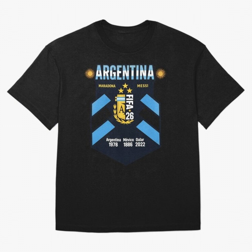 Argentina Football Champions Legacy Badge Design Active T-Shirt Honor FIFA World Cup 2026 USA Canada Mexico for Fans of Messi, Neymar and Mbappe and England, Bringing Football History, Final Match Energy, Crowd Noise and Once in a Lifetime Moments;
