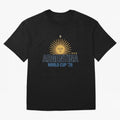 Argentina Football Sun of May - World Cup 2026 Gold Edition Essential T-Shirt Show Up for the Glory of FIFA World Cup 2026 Filled with CR7 and Messi, Argentina and Brazil Energy, Championship Spirit, Famous Goals, Roaring Crowds and International