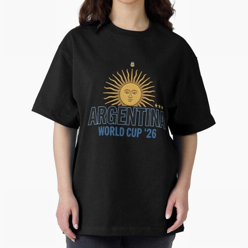 Argentina Football Sun of May - World Cup 2026 Gold Edition Essential T-Shirt Show Up for the Glory of FIFA World Cup 2026 Filled with CR7 and Messi, Argentina and Brazil Energy, Championship Spirit, Famous Goals, Roaring Crowds and International