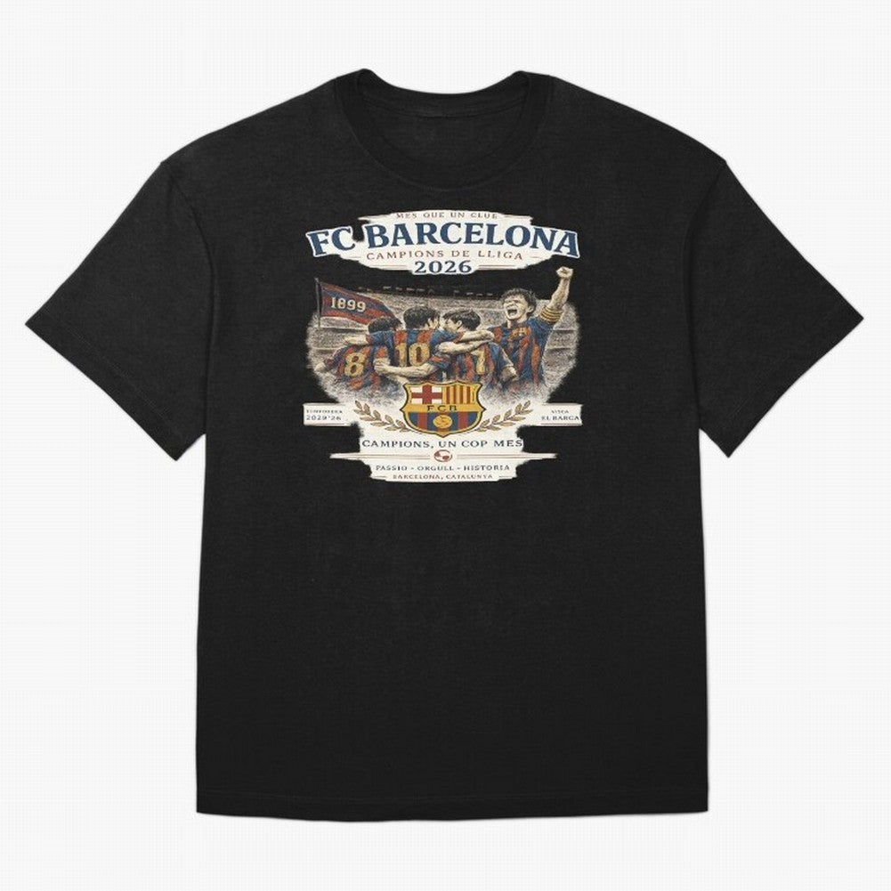 FC Barcelona Champions Vintage 2026 Oversized T-Shirt Bring Legendary Rivalry Energy to FIFA World Cup 2026 for Fans of Haaland and Mbappe and Brazil, Portugal and Argentina, Bringing Tournament Hype, Historic Matchups, Family Viewing Parties and
