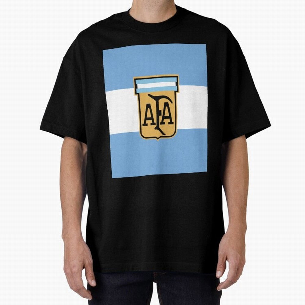 Argentina | 2026 World Cup Fan Apparel Oversized T-Shirt Show Your Love for FIFA World Cup 2026 Group Stage Spirit, Filled with France, Mbappe and Neymar, Retro Football Energy, Iconic Rivalries, Trophy Chase Drama and Stadium Atmosphere; Made for