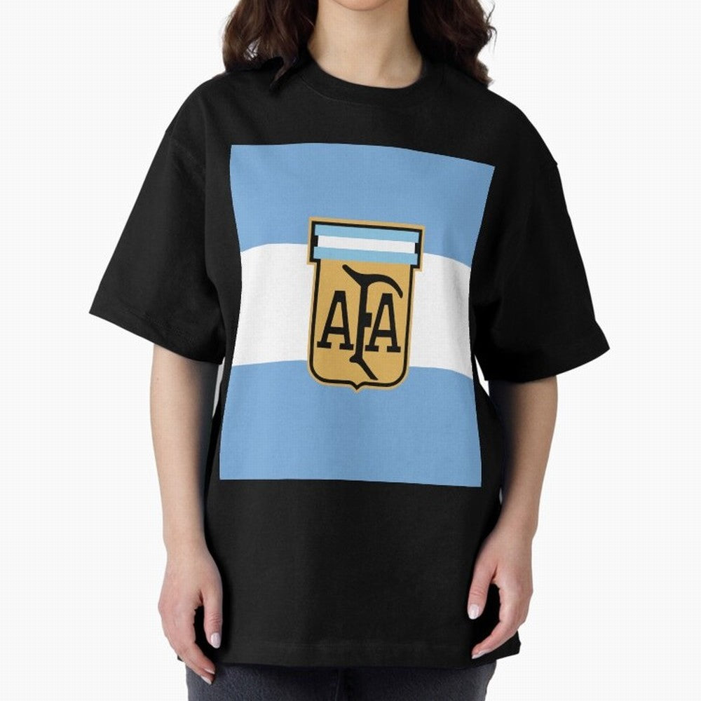 Argentina | 2026 World Cup Fan Apparel Oversized T-Shirt Show Your Love for FIFA World Cup 2026 Group Stage Spirit, Filled with France, Mbappe and Neymar, Retro Football Energy, Iconic Rivalries, Trophy Chase Drama and Stadium Atmosphere; Made for