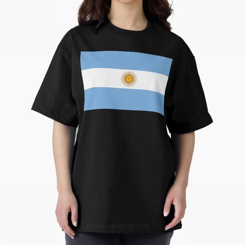 Argentina Oversized T-Shirt Capture FIFA World Cup 2026 Filled with Mbappe, Argentina Energy, Tournament Hype, Historic Matchups, Family Viewing Parties and Global Sports Pride; Perfect for People Who Love Argentina, Brazil, France, England,