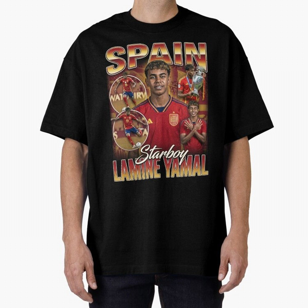 Lamine Yamal Starboy Vintage Classic T-Shirt Back Your Heroes with Match Day Hype around FIFA World Cup 2026 USA Canada Mexico, CR7 and Messi, Netherlands, Football History, Final Match Energy, Crowd Noise and Once in a Lifetime Moments; Great for