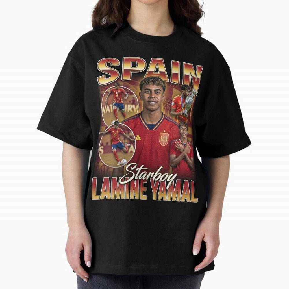 Lamine Yamal Starboy Vintage Classic T-Shirt Back Your Heroes with Match Day Hype around FIFA World Cup 2026 USA Canada Mexico, CR7 and Messi, Netherlands, Football History, Final Match Energy, Crowd Noise and Once in a Lifetime Moments; Great for