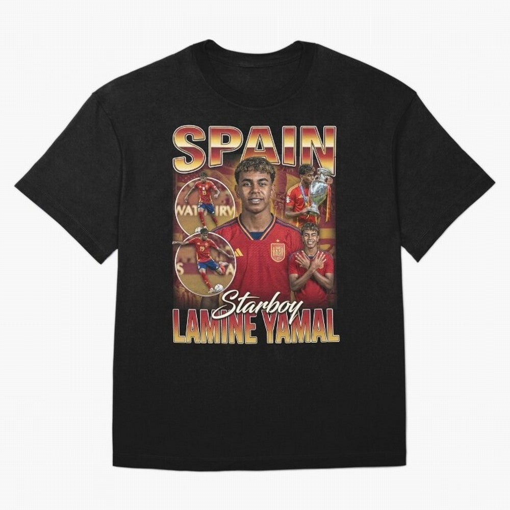 Lamine Yamal Starboy Vintage Classic T-Shirt Back Your Heroes with Match Day Hype around FIFA World Cup 2026 USA Canada Mexico, CR7 and Messi, Netherlands, Football History, Final Match Energy, Crowd Noise and Once in a Lifetime Moments; Great for