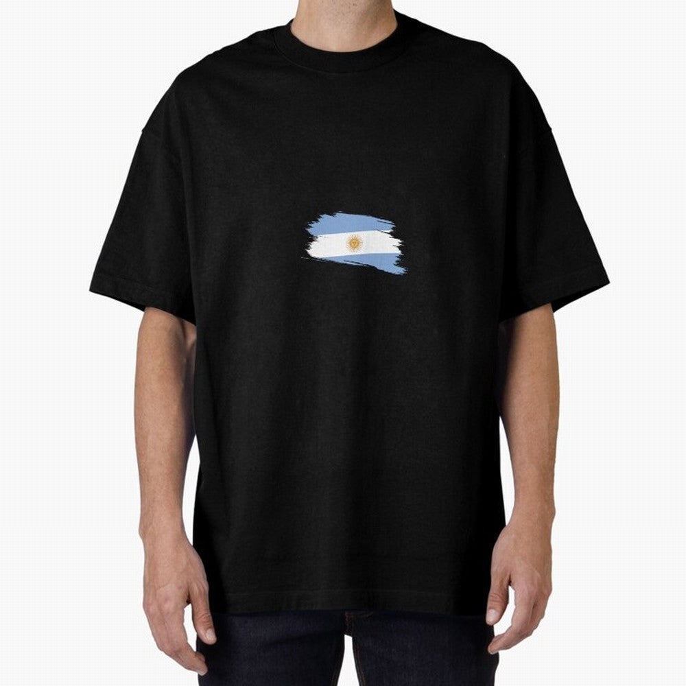 Argentina Oversized T-Shirt Create Match Day Hype around FIFA World Cup 2026 USA Canada Mexico, CR7, England, Supporter Pride, Iconic Celebrations, Legendary Names and Global Match Day Energy; Great for Supporters Who Love Legendary Players,