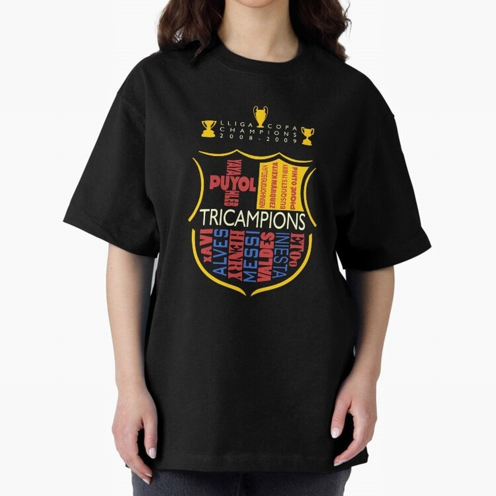 FC Barcelona three-time champion color Classic T-Shirt Bring Global Football Passion for FIFA World Cup 2026 Group Stage, Capturing Messi and Cristiano Ronaldo, Portugal, Spain and Germany, Supporter Pride, Iconic Celebrations, Legendary Names and