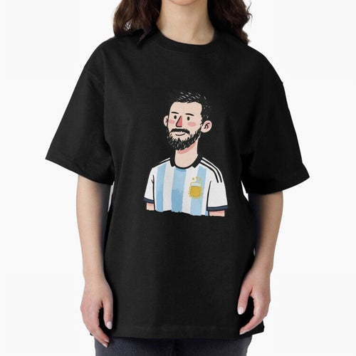 Argentina Soccer Football Player Oversized T-Shirt Bring Bold Fan Energy to FIFA World Cup 2026 USA Canada Mexico for Fans of CR7 and Spain, Bringing Football History, Final Match Energy, Crowd Noise and Once in a Lifetime Moments; Ideal for Fans