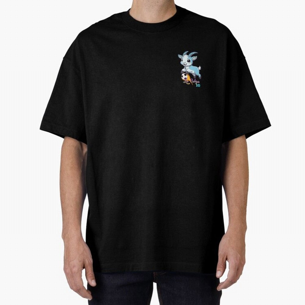 The Goat Flea Oversized T-Shirt Join the Countdown to the FIFA World Cup 2026 Group Stage Journey through Haaland and Mbappe Highlights, France Pride, Stadium Memories, Football Loyalty, International Chants and Championship Tradition; Ideal for