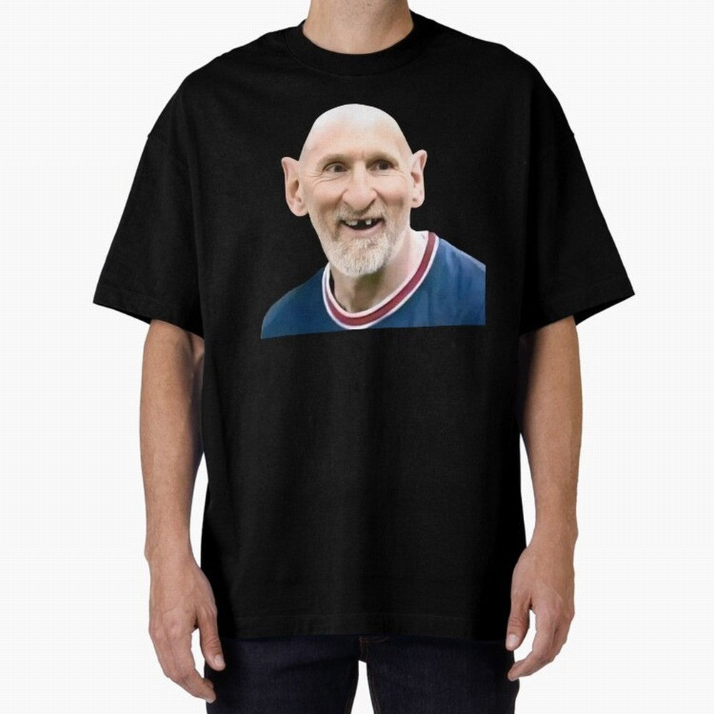 Old and Bald Messi Football Meme Oversized T-Shirt Celebrate Global Passion for FIFA World Cup 2026 for Fans of Haaland and Brazil, Portugal and Argentina, Bringing Goal Celebration Energy, Supporter Heritage, Football Icons and Worldwide