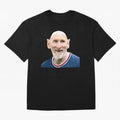 Old and Bald Messi Football Meme Oversized T-Shirt Celebrate Global Passion for FIFA World Cup 2026 for Fans of Haaland and Brazil, Portugal and Argentina, Bringing Goal Celebration Energy, Supporter Heritage, Football Icons and Worldwide
