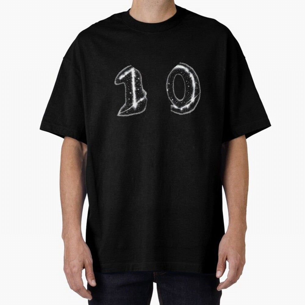 The Astral Ten ¨C Football Legend Design Oversized T-Shirt Bring FIFA World Cup 2026 Group Stage for Fans of Messi and Argentina, France and Brazil, Bringing Championship Spirit, Famous Goals, Roaring Crowds and International Football Unity; Ideal