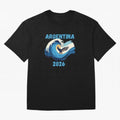 Camiseta y Calcoman¨ªa Argentina - Dise?o Bandera Albiceleste para Hinchas. Oversized T-Shirt Celebrate the Next Chapter of the FIFA World Cup 2026 Journey through Messi Highlights, Argentina Pride, Worldwide Fan Energy, Dramatic Goals, Stadium