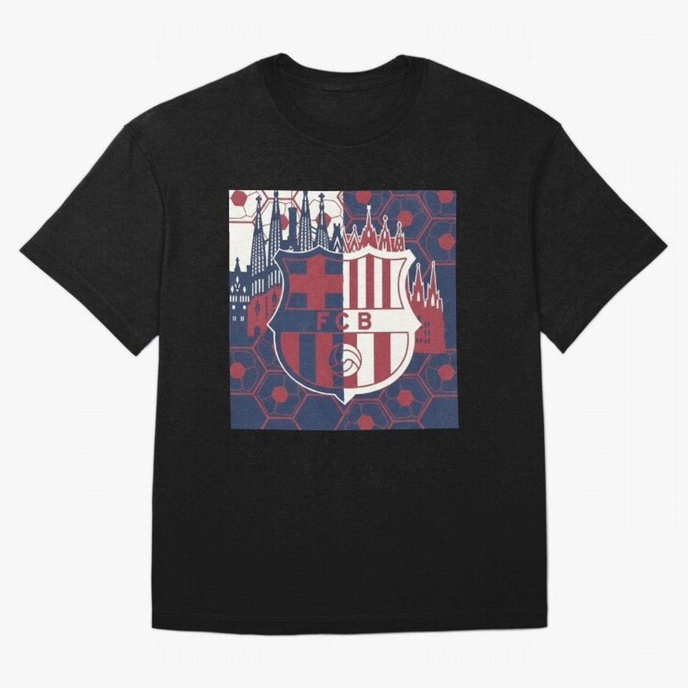Barcelona - Football Fan Design Classic T-Shirt Follow the Final Road of Global Football Passion for FIFA World Cup 2026 USA Canada Mexico, Driven by Cristiano Ronaldo, Haaland and CR7, Brazil, Vintage Soccer Flavor, Modern Football Stars, National