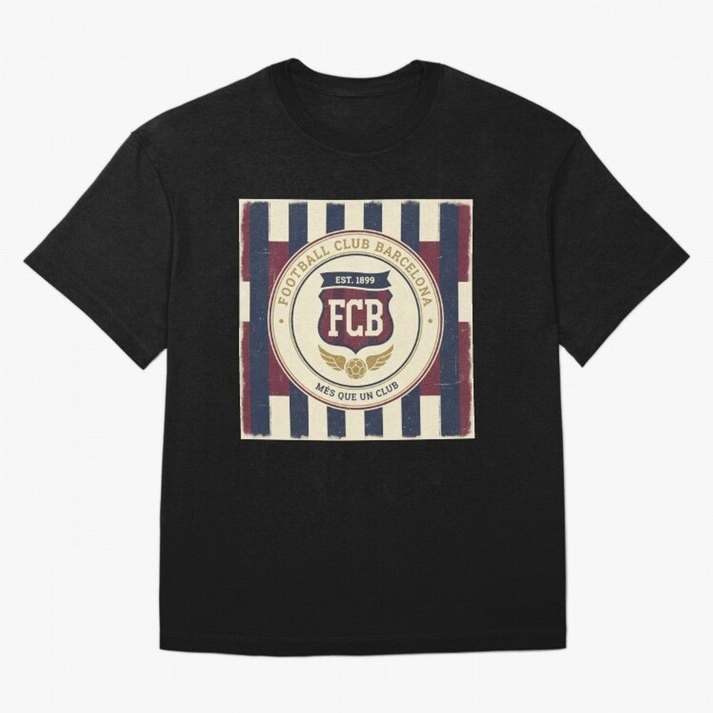 FCB Vintage - Football Fan Design Classic T-Shirt Celebrate the Next Chapter of FIFA World Cup 2026 USA Canada Mexico Inspired by Messi, Neymar and Mbappe, Argentina, France and Brazil Energy, Sports Nostalgia, International Competition, Famous