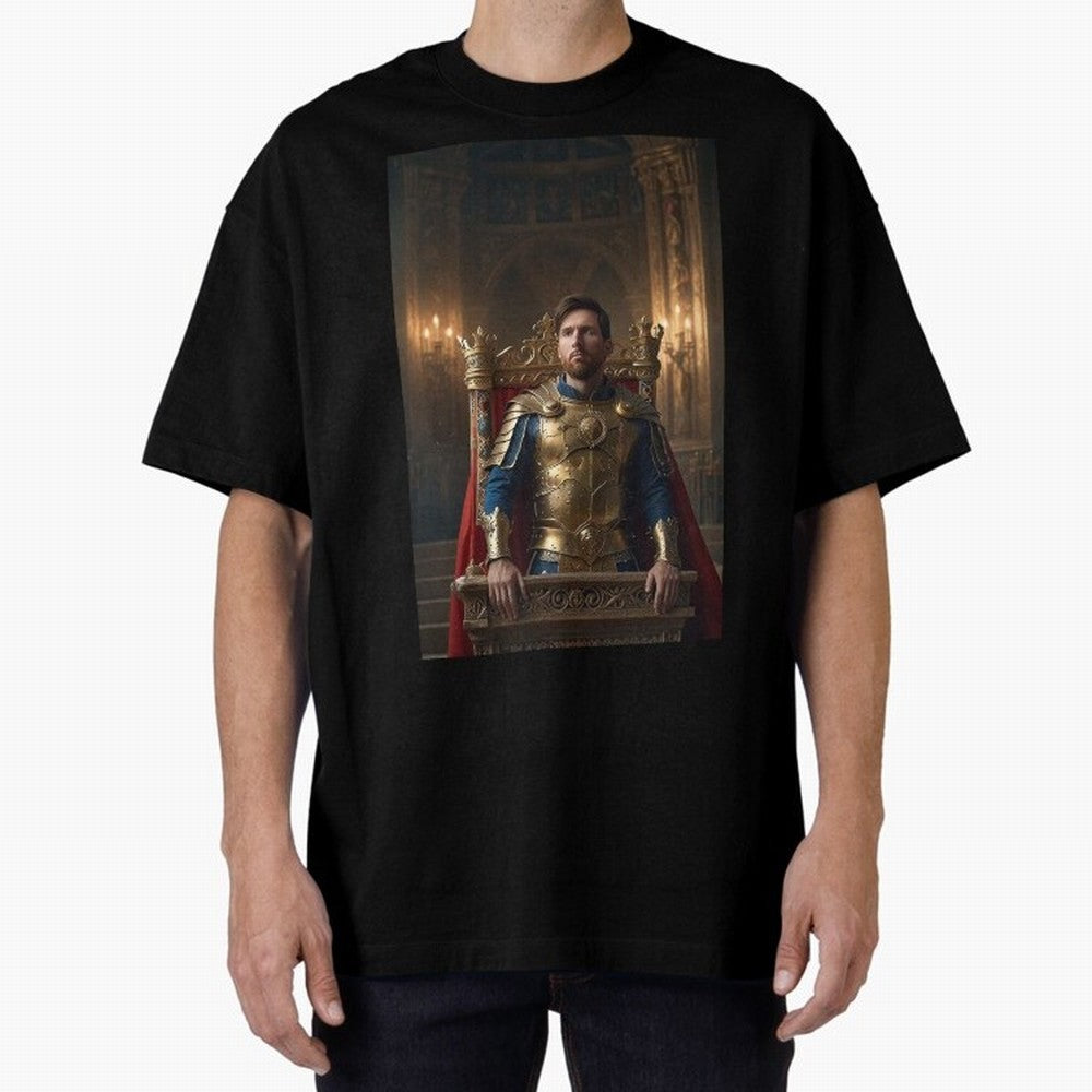 Messi the King 1 Oversized T-Shirt Bring a Champion Mindset to FIFA World Cup 2026 Built around Haaland, Germany Energy, Championship Spirit, Famous Goals, Roaring Crowds and International Football Unity; Created for Match Day Parties, Soccer