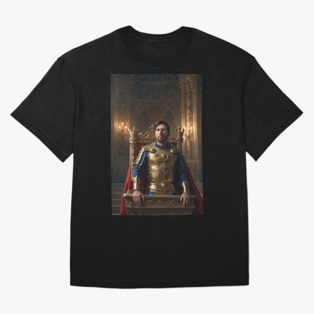 Messi the King 1 Oversized T-Shirt Bring a Champion Mindset to FIFA World Cup 2026 Built around Haaland, Germany Energy, Championship Spirit, Famous Goals, Roaring Crowds and International Football Unity; Created for Match Day Parties, Soccer